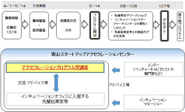 青山スタートアップアクセラレーションセンターにおけるアクセラレーションプログラムとは